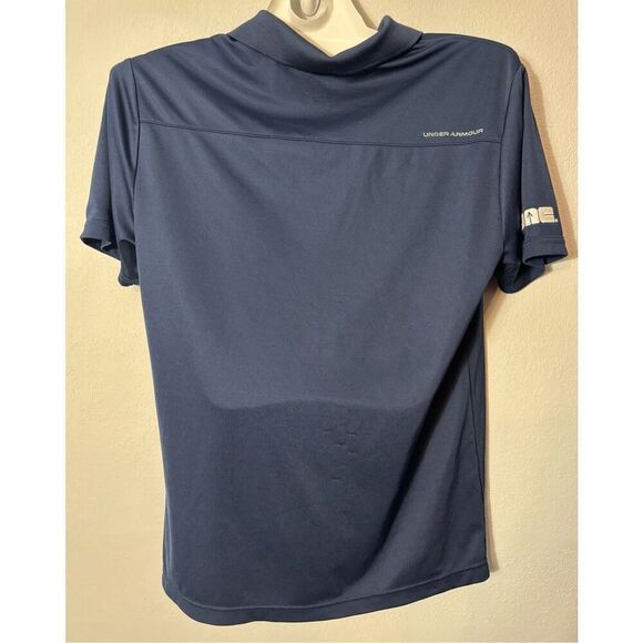 2014 MLB All Star Game Polo Under Armour Blue Size Large Heat Gear FLAW - Picture 2 of 9